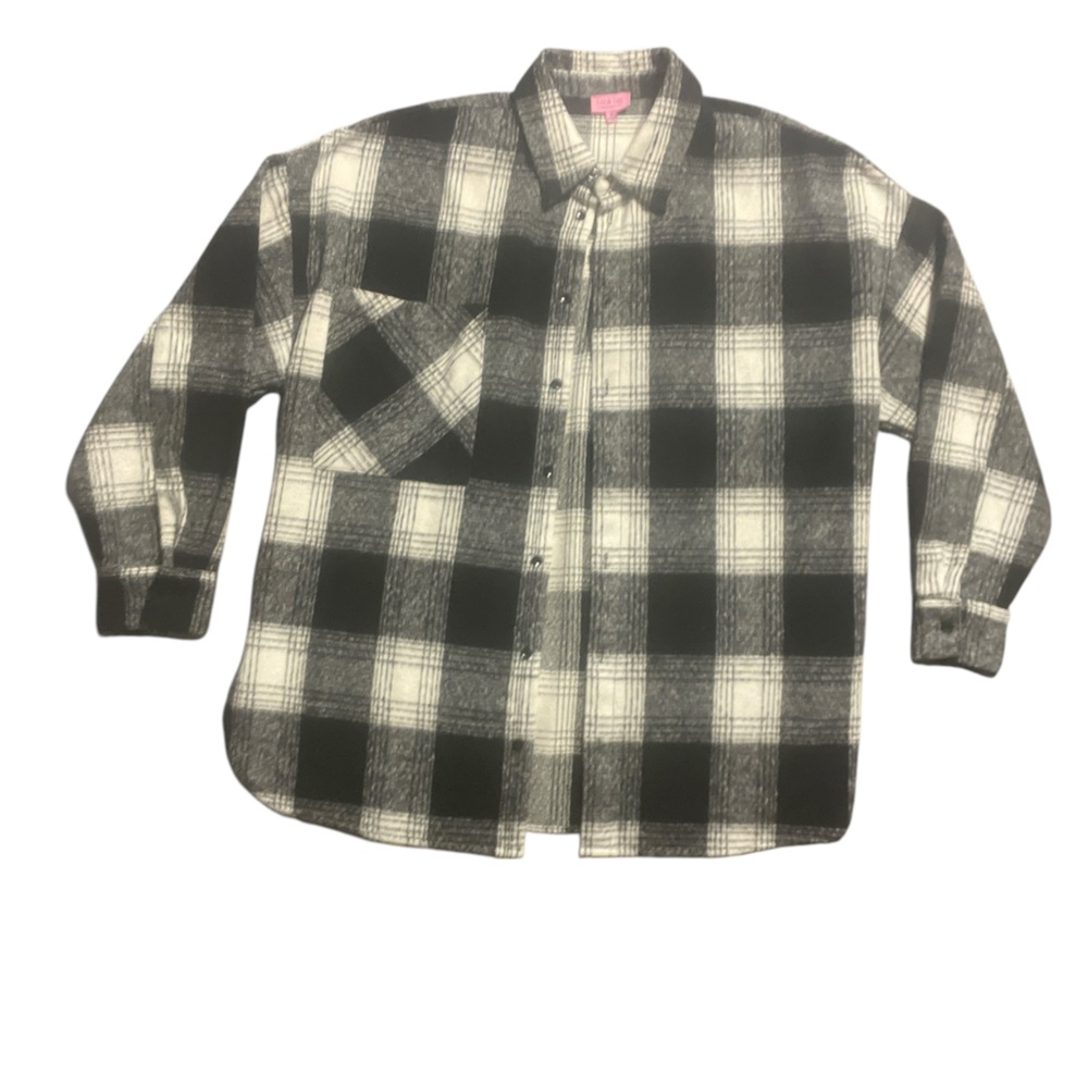 Miami Black and White Plaid Jacket